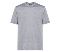 crew-neck cotton-blend T-shirt