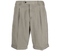 pleat-detail lyocell blend shorts