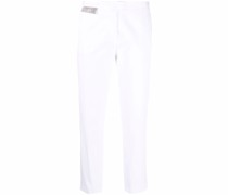 Cropped-Hose mit Kettendetail