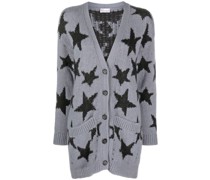 Cardigan mit Intarsienmuster