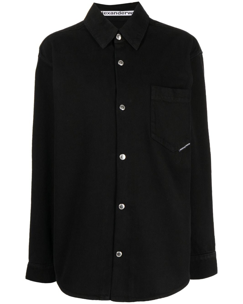 Alexander Wang Damen Klassisches Jeanshemd