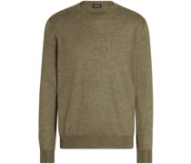 Strickpullover mit rundem Ausschnitt