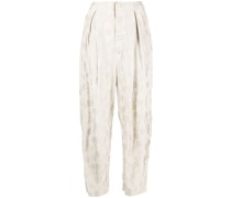 Tapered-Hose mit Blumen-Print