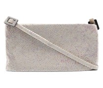 Schultertasche mit Kristallen