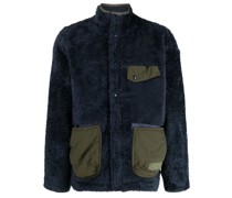 Fleecejacke mit Farbkontrast