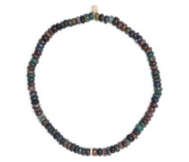 14kt Gelbgold-Perlenarmband mit Opal und Diamanten