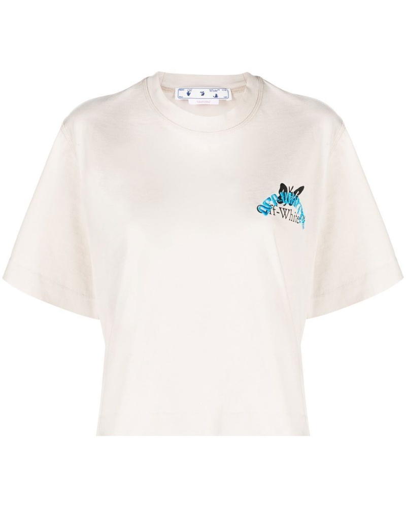 OFF-WHITE Damen Cropped-T-Shirt OFF-WHITE Damen Cropped-T-Shirt