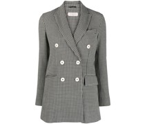 Doppelreihiger Blazer mit Check