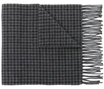 houndstooth knit scarf