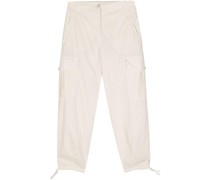 tapered cotton cargo trousers
