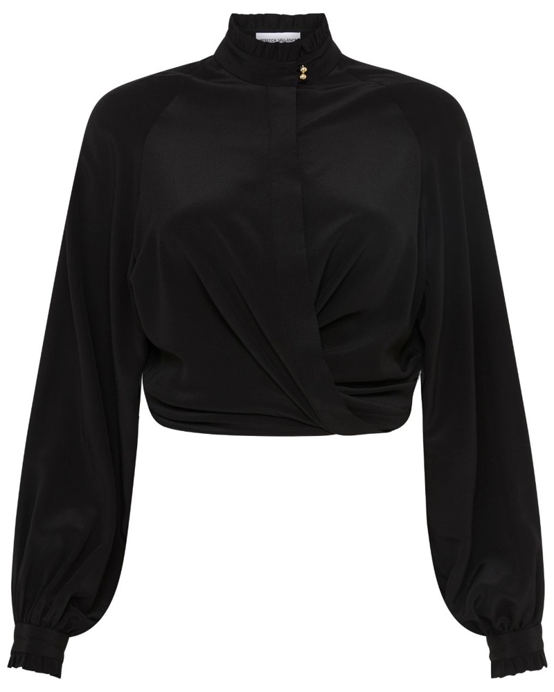 Rebecca Vallance Damen Sloane long-sleeve silk blouse