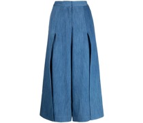 Cropped-Hose mit hohem Bund