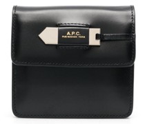 A.P.C. Portemonnaie mit Logo-Schild
