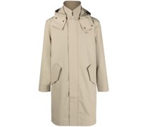 Kapuzenparka mit Logo-Patch