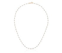 18kt Rotgoldhalskette mit Perlen