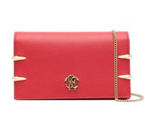 Schultertasche mit Logo-Schild