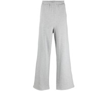Melierte Wide-Leg-Jogginghose