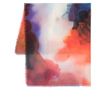 Schal mit Aquarell-Print