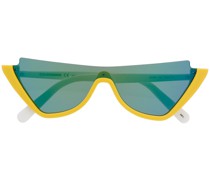Cat-Eye-Sonnenbrille mit Kontrastdetails