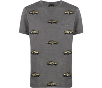 T-Shirt mit aufgestickten Autos