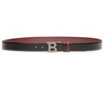 B-logo plaque reversible belt