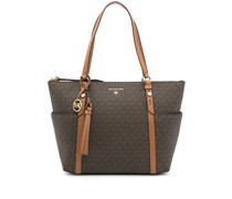 Shopper mit Monogramm-Print