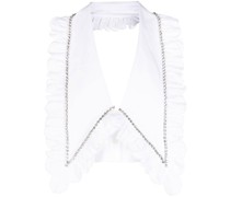 Cropped-Top mit Kristallen