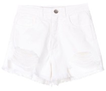 Shorts mit ausgefranstem Saum