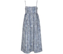 Midikleid mit gemalten Streifen