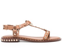 stud-embellished leather sandals