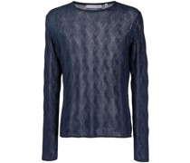 The Cambon Pullover mit Wellenmuster