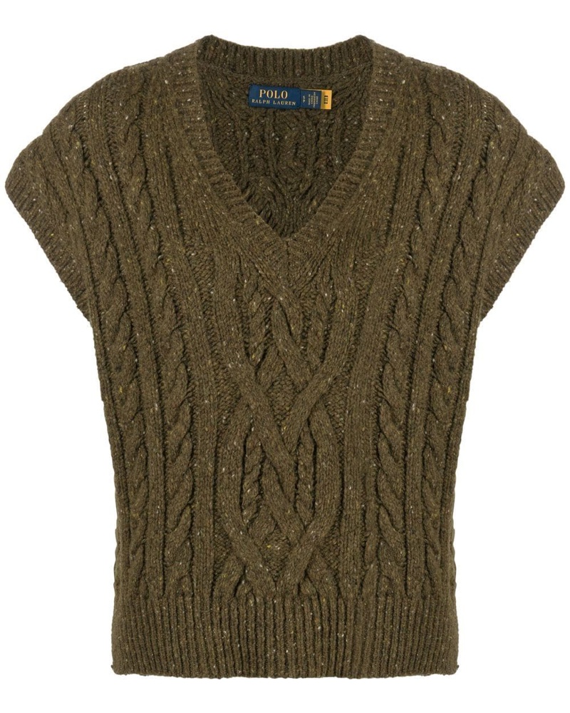 Ralph Lauren Damen Oberteil mit Zopfmuster