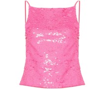 P.A.R.O.S.H. sequin-embellished open-back top