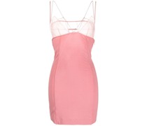 Minikleid mit transparenten Einsätzen