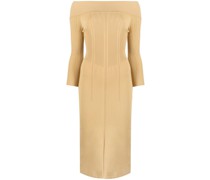 Midikleid aus geripptem Strick