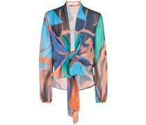Honey Bluse mit abstraktem Print