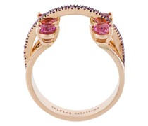 18kt '360 Linked Dots' Goldring