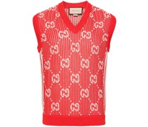 GG intarsia-knit sleeveless Pullover