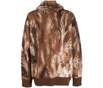 Hoodie mit abstraktem Print