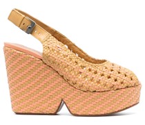 115mm platform slingback sandals