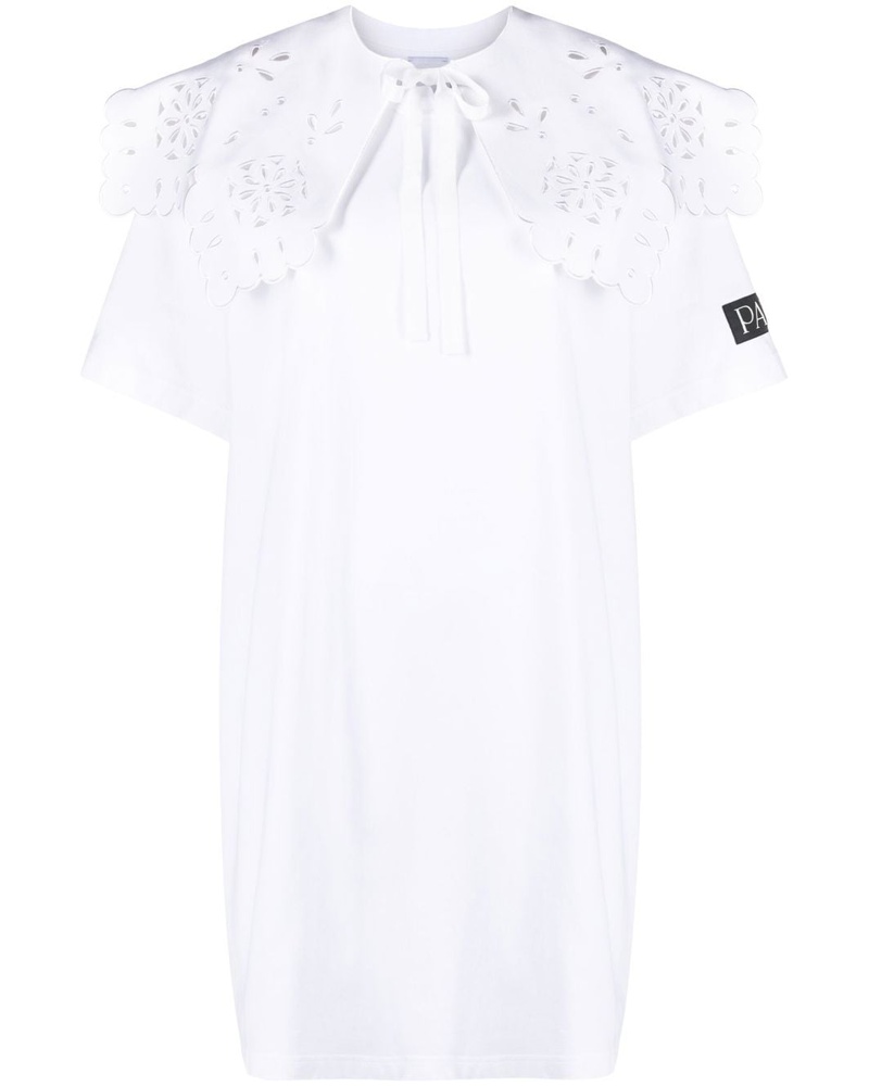 Patou Damen T-Shirtkleid mit abnehmbarem Kragen