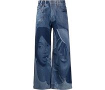 Lolly Jeans mit weitem Bein