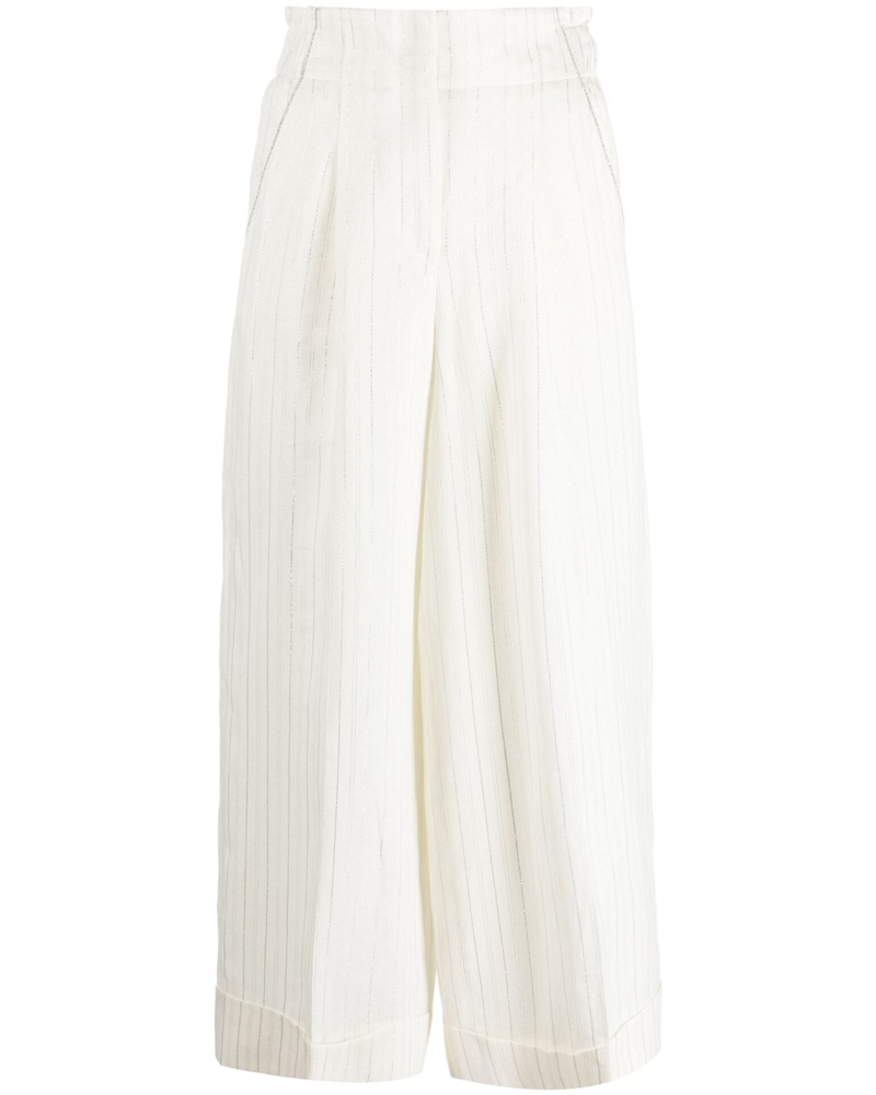 Peserico Damen Metallische Culottes