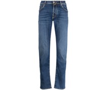 Dunkle Straight-Leg-Jeans