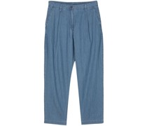 Tapered-Hose aus Chambray