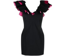 Wickelkleid mit V-Ausschnitt