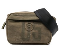 Schultertasche mit Logo-Print