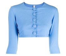 Cropped-Cardigan mit Knöpfen