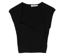 Geripptes Abia Cropped-Top