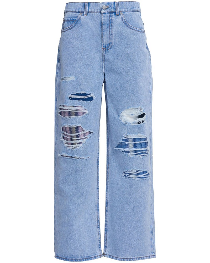 Marni Damen Jeans im Distressed-Look